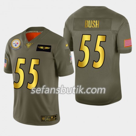 Pittsburgh Steelers Tröjor Devin Bush 55 Nike 2019 Salute to Service 100th - Herr Pittsburgh Steelers Tröjor Devin Bush 55 Nike 2019 Salute to Service 100th - Herr
